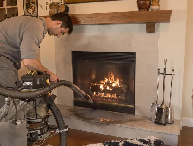 Routine fireplace upkeep by Richmond Heights Chimney Sweep in Richmond Heights, OH