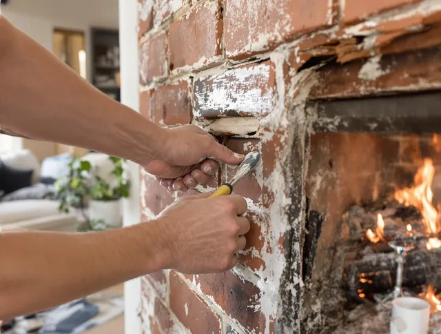 Routine fireplace repair by Richmond Heights Chimney Sweep in Richmond Heights, OH