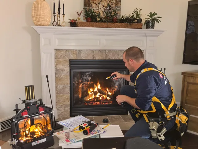 Safety-focused fireplace inspection by Richmond Heights Chimney Sweep in Richmond Heights, OH