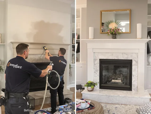 Professional soot removal by Richmond Heights Chimney Sweep team in Richmond Heights, OH